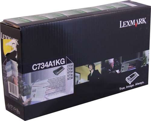 Lexmark C734A1 Return Program Toner Cartridge (All Colors)