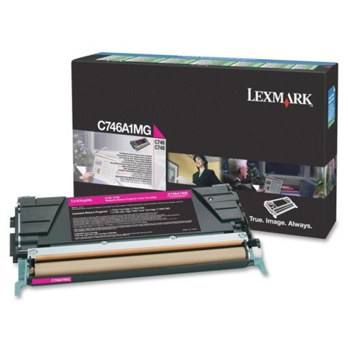 Lexmark C746A1MG OEM Magenta Return Program Toner Cartridge