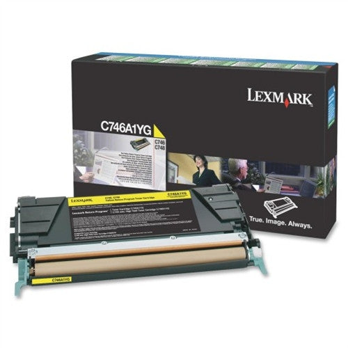Lexmark C746A1YG OEM Yellow Return Program Toner Cartridge