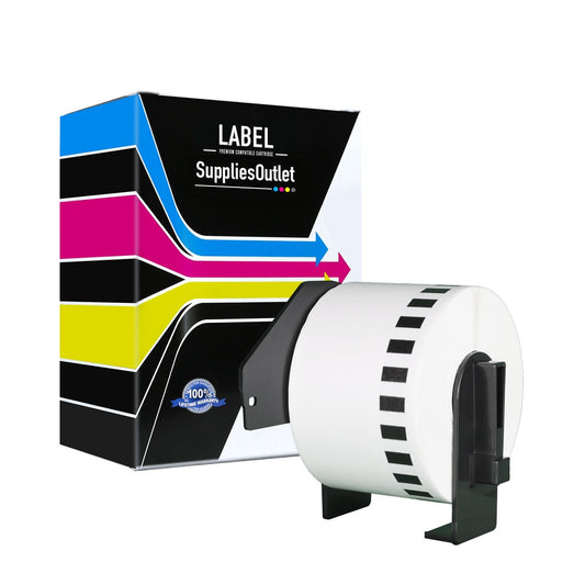 Compatible Brother DK2223 Continuous Paper Tape (Black on White) by SuppliesOutlet
