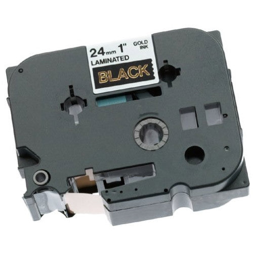 Compatible Brother TZe354 P-Touch Label Tape (Gold on Black) by SuppliesOutlet