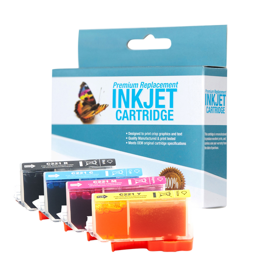 Compatible Canon CLI-221 Ink Cartridge (All Colors) by SuppliesOutlet