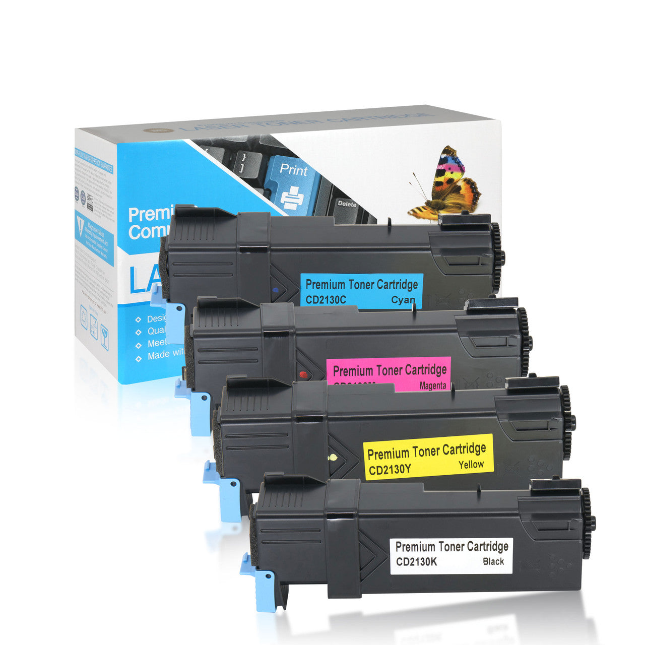 Compatible Dell 2130cn Toner Cartridge (All Colors) by SuppliesOutlet