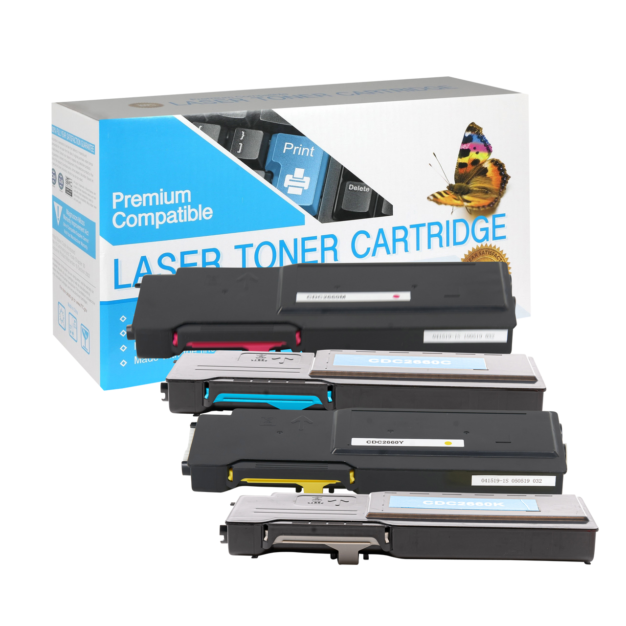 Compatible Dell C2660dn Toner Cartridge (All Colors, High Yield) by SuppliesOutlet