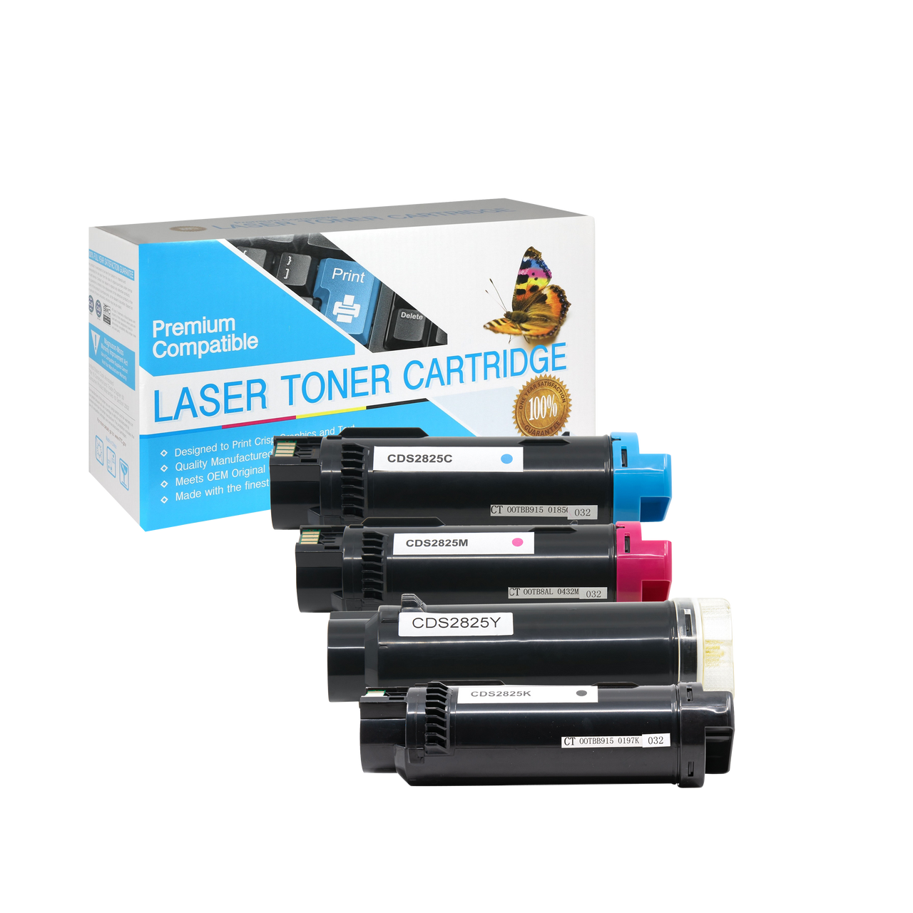 thumbnail image 2 of Genuine Dell CMYK Toner Cartridge Set – H625/H825/S2825 Series (1.2k Yield) – Open Box 2 of 5