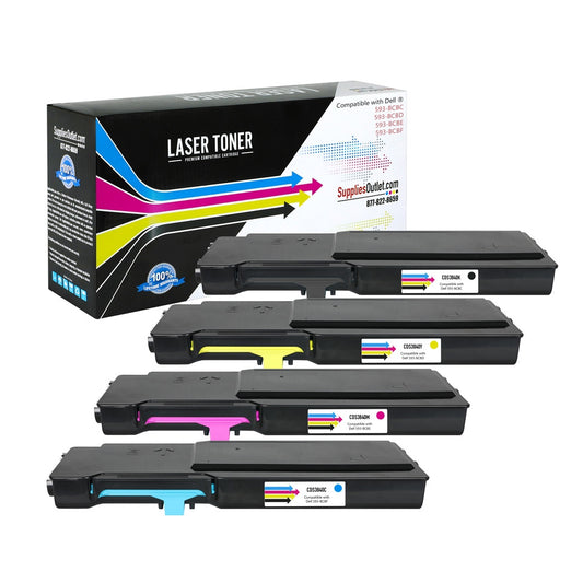 Compatible Dell S3840CDN Toner Cartridge (All Colors, High Yield) by SuppliesOutlet