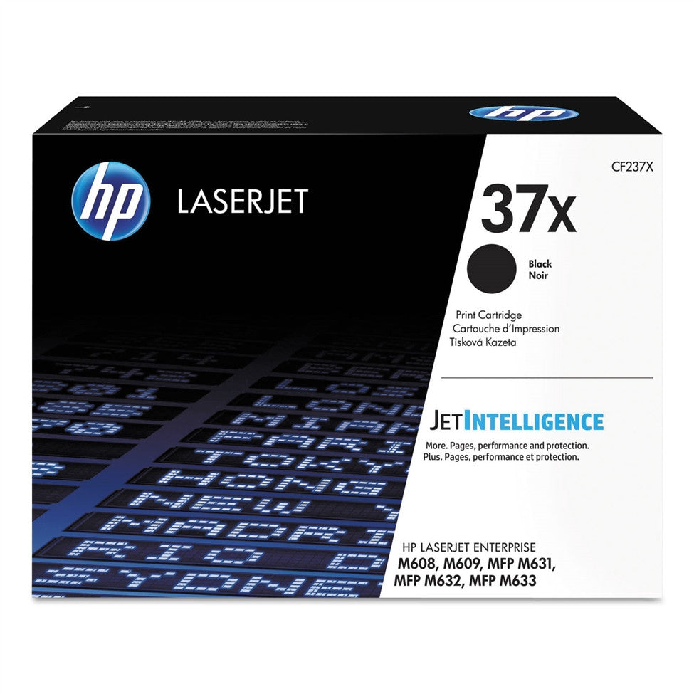 HP 37X (CF237X) Black Toner Cartridge Jumbo - 30,000 Page Yield ...