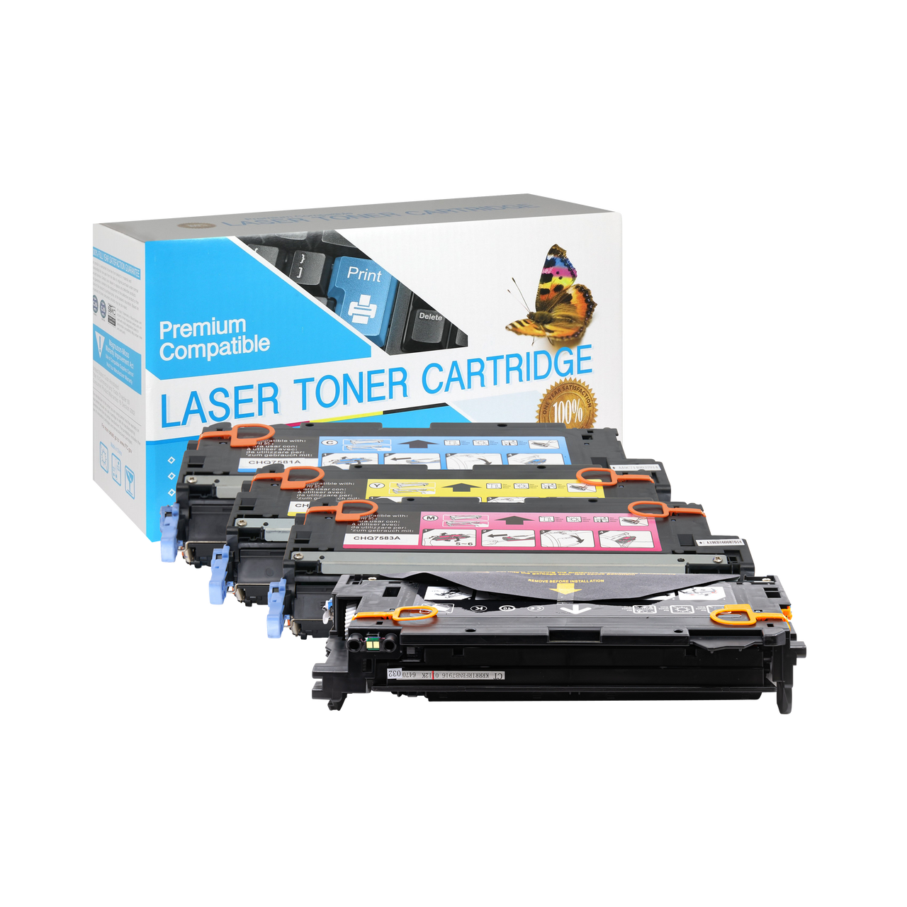 Compatible HP 503A Toner Cartridge (All Colors, High Yield) by SuppliesOutlet