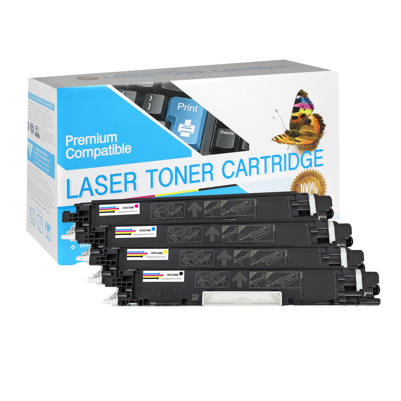 Compatible HP 126A Toner Cartridge (All Colors) by SuppliesOutlet