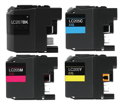 Compatible Brother LC205/LC207 Ink Cartridge (All Colors, High Yield ...