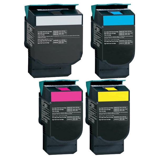 Compatible Lexmark C544X Toner Cartridge (All Colors, High Yield)