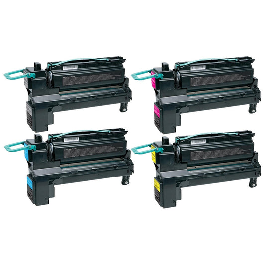 Compatible Lexmark C792X1 Toner Cartridge (All Colors, Extra High Yield)