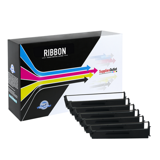 Compatible Epson ERC-35P Printer Ribbon (Black, 6 Pack) by SuppliesOutlet