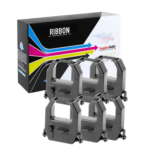 Compatible Okidata 42377801 Printer Ribbon (Black, 6 Pack) by SuppliesOutlet