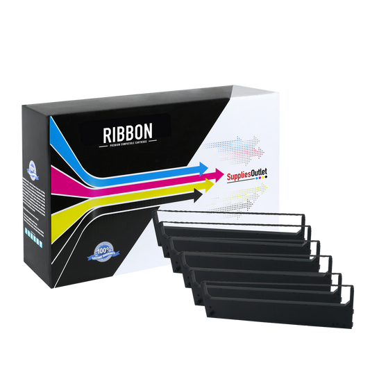Compatible Citizen AH379010 Printer Ribbon (Black, 6 Pack) by SuppliesOutlet
