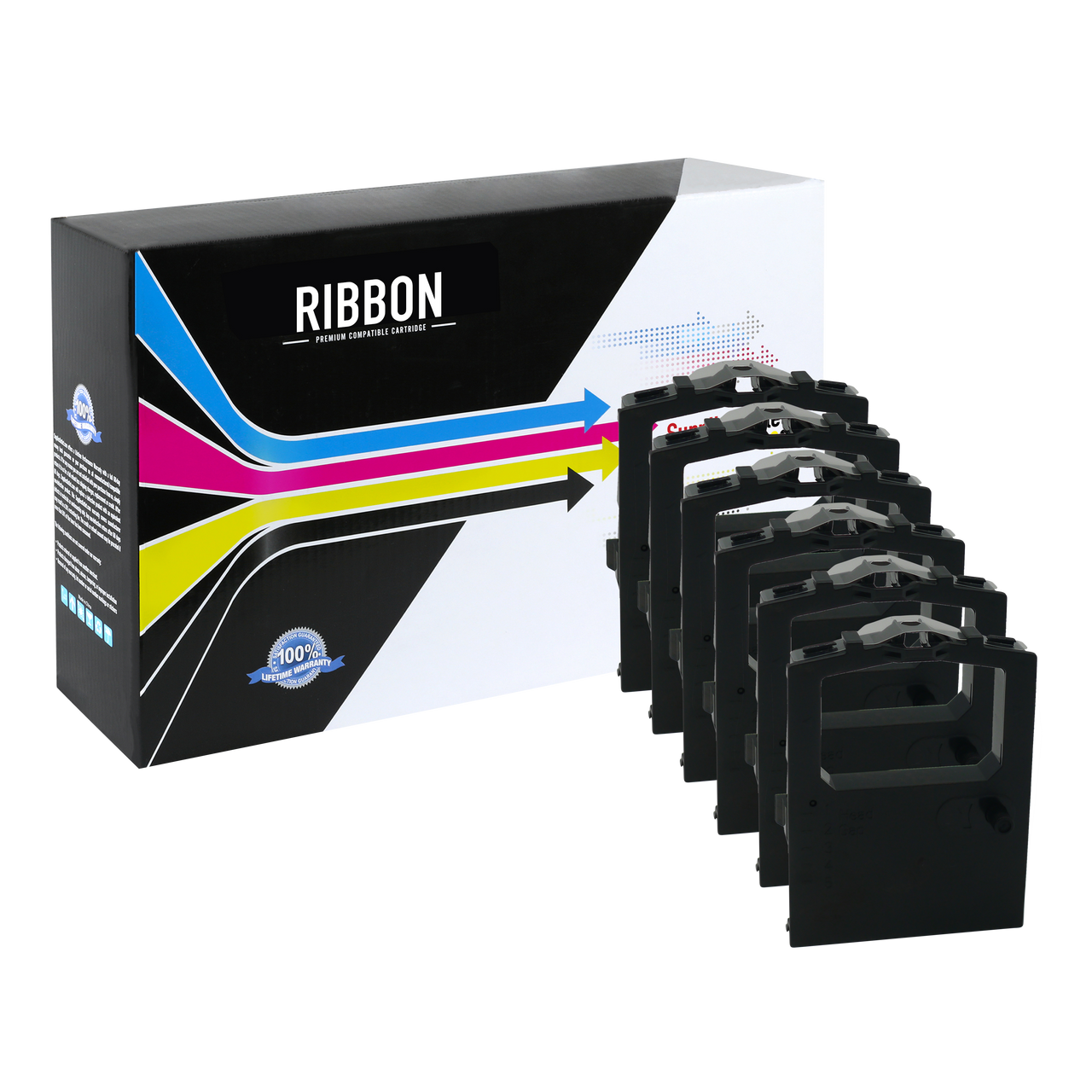 Compatible Okidata 52104001 Printer Ribbon (Black,6 Pack) by ...