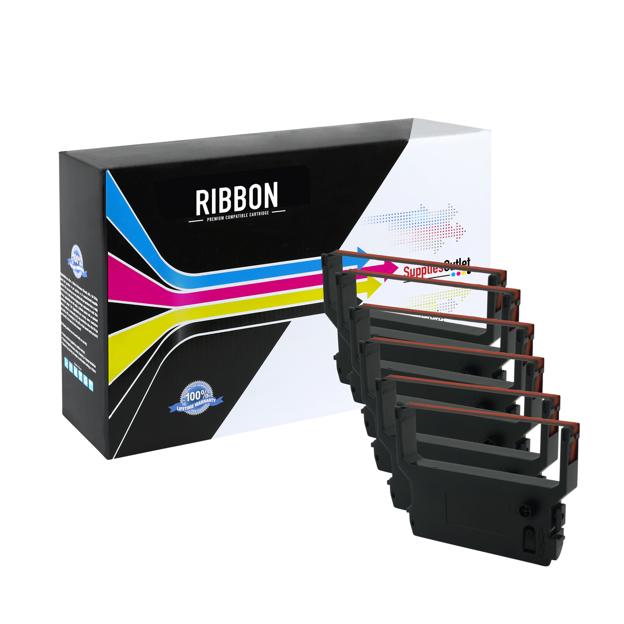 Compatible Verifone 900 Ribbon (Black/Red, 6 Pack) by SuppliesOutlet ...