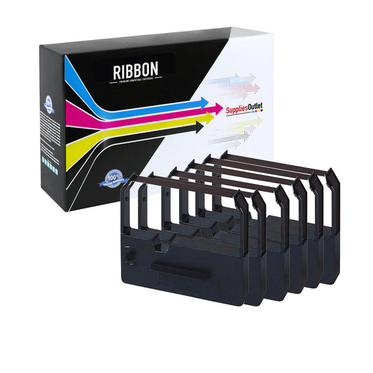 Compatible Epson ERC03B Printer Ribbon (Black, 6 Pack) by SuppliesOutlet