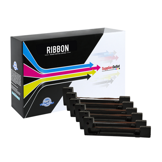 Compatible Epson ERC-22 Printer Ribbon (Purple, 6 Pack) by SuppliesOutlet
