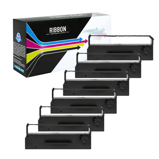 Compatible Epson ERC-27B Printer Ribbon (Black, 6 Pack) by SuppliesOutlet