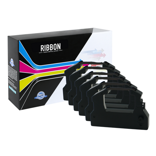Compatible Epson ERC-28B Printer Ribbon (Black, 6 Pack) by SuppliesOutlet