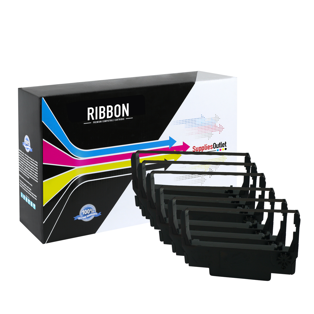 Compatible Epson ERC-30PR Printer Ribbon (Purple/Red, 6 Pack) by ...
