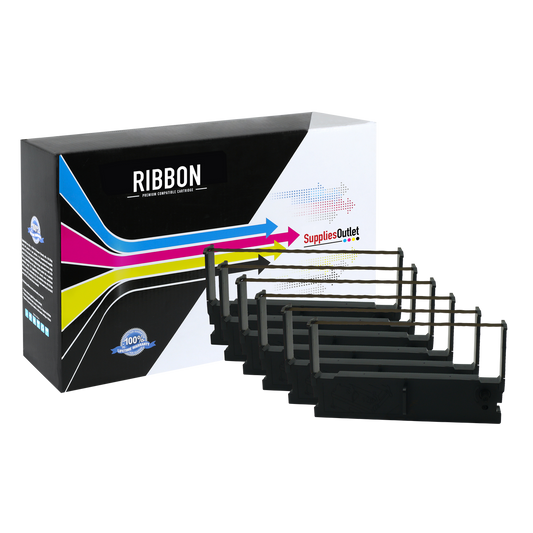 Compatible Epson ERC-32B Printer Ribbon (Black, 6 Pack) by SuppliesOutlet