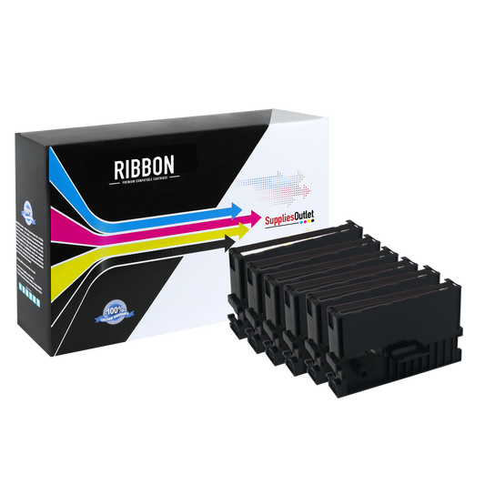 Compatible Epson ERC-41 Printer Ribbon (Black, 6 Pack) by SuppliesOutlet