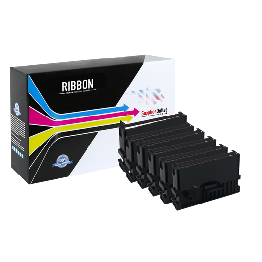 Compatible Epson ERC-41 Printer Ribbon (Purple, 6 Pack) by SuppliesOutlet