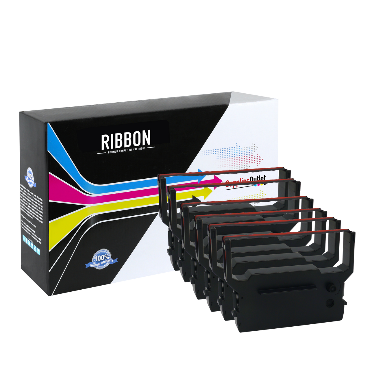 Citizen IR-61BR Compatible Black / Red Printer Ribbon Cartridge ...