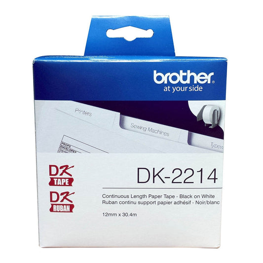 Brother DK2214 Continuous Paper Tape (White)