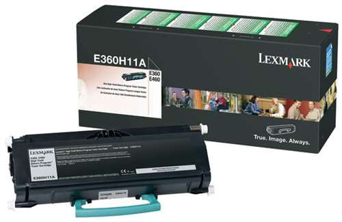 Lexmark E360H11A Return Program Toner Cartridge (Black, High Yield)