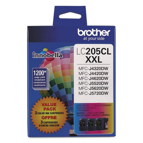 Brother LC205 Ink Cartridge (All Colors, Super High Yield)