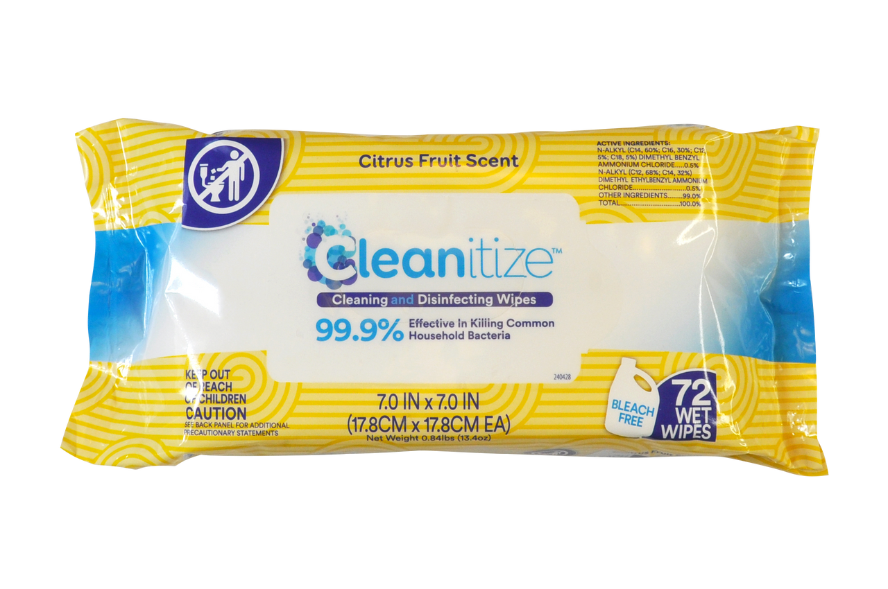 Disinfectant Surface Wipes (72-Pack)