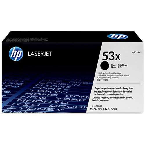 HP Q7553X Toner Cartridge (Black, High Yield)