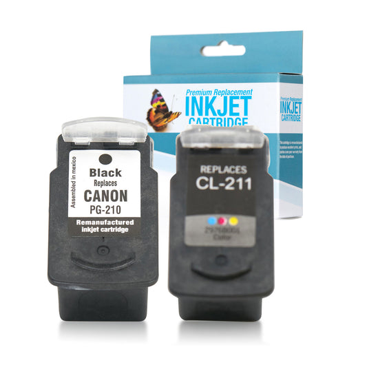 Remanufactured Canon PG-210 - CL-211 Ink Cartridge