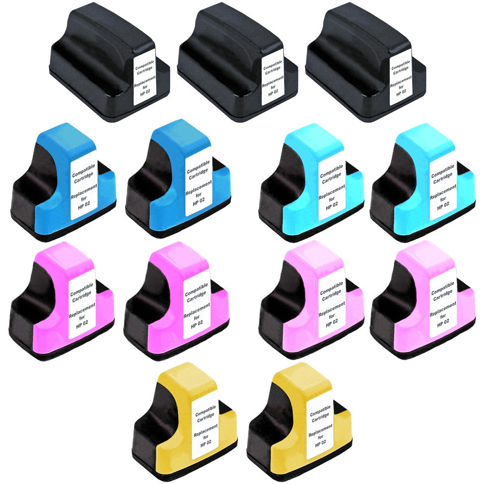Compatible HP 02 Ink Cartridge (All Colors) by SuppliesOutlet