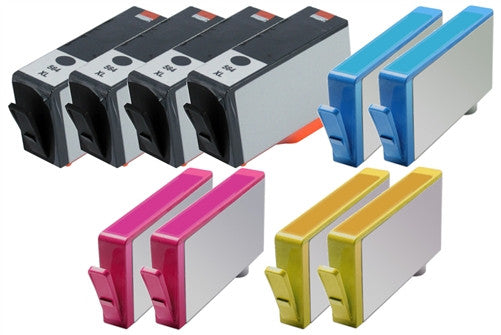 Compatible HP 564XL All Colors High Yield Ink Cartridge - Black 800 - Color 750 Page Yield