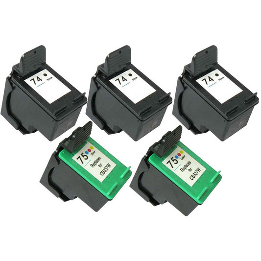 Compatible HP 74 & 75 Ink Cartridge by SuppliesOutlet
