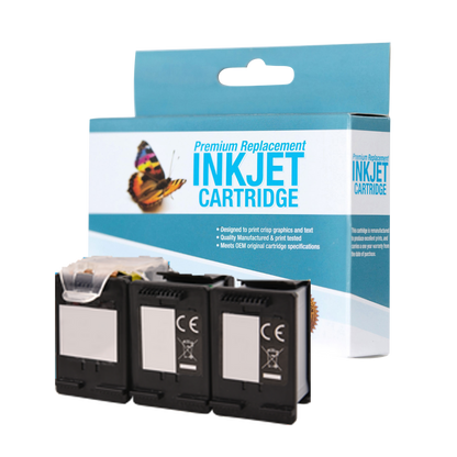 Remanufactured High Yield Black Ink Cartridge 3-Pack