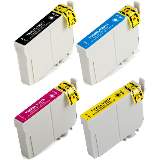 Remanufactured Epson T200XL Ink Cartridge (All Colors, High Yield)