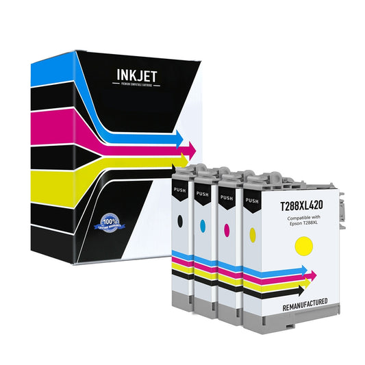 Remanufactured Epson T288XL Ink Cartridge (All Colors, High Yield)