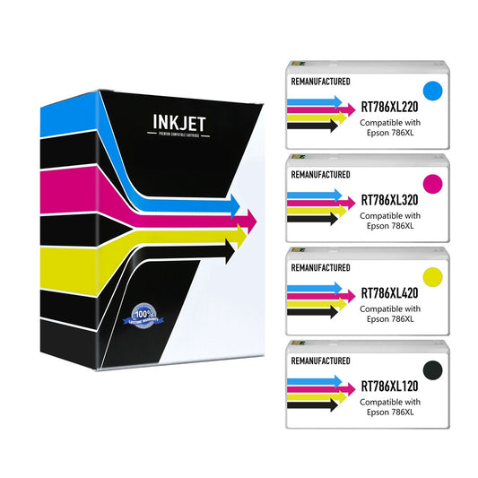 Remanufactured Epson T786XL Ink Cartridge (All Colors, High Yield)