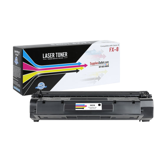 Compatible Canon FX-8 Black Toner Cartridge -  3,500 Page Yield