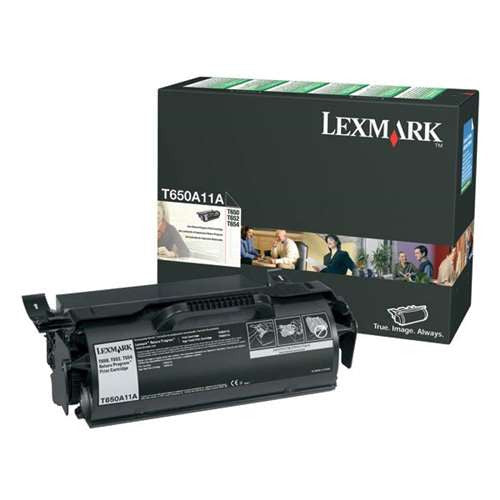 Lexmark T650A11A Return Program Toner Cartridge (Black)