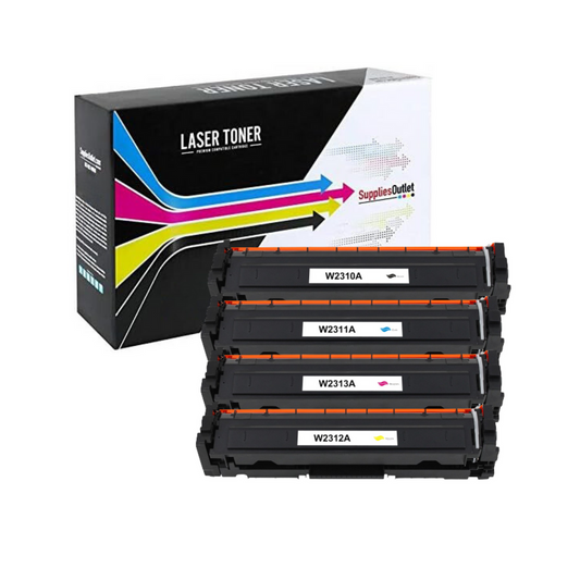 Compatible HP 215A  All Colors Toner Cartridge with CHIP - Black 1,050 - Color 850 Page Yield