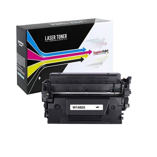 Compatible HP 148X Black High Yield Toner Cartridge with CHIP - 9,500 Page Yield