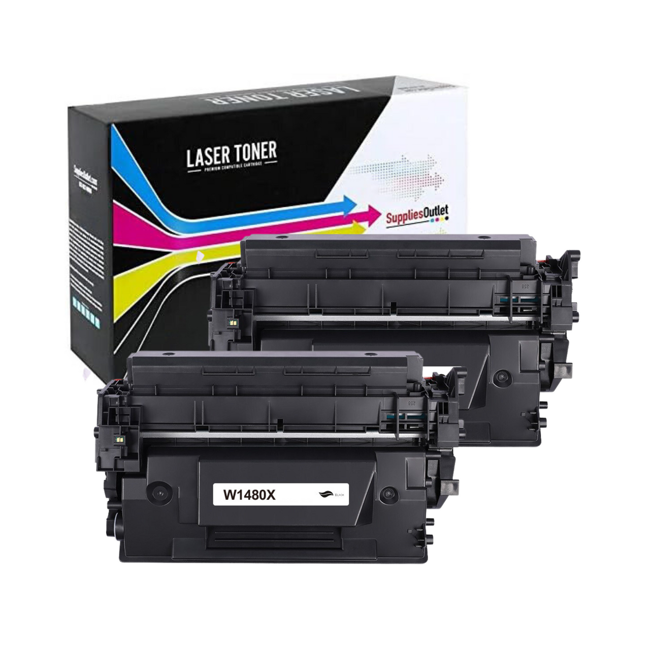 Compatible HP 148X Black High Yield Toner Cartridge with CHIP - 9,500 Page Yield