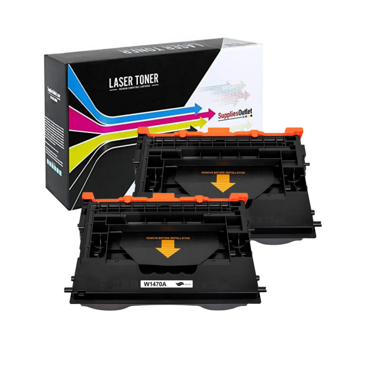 Compatible HP 147A Black Toner Cartridge with CHIP - 10,500 Page Yield