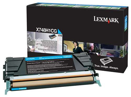 Lexmark X748H1 Return Program Toner Cartridge (C,M,Y, High Yield)